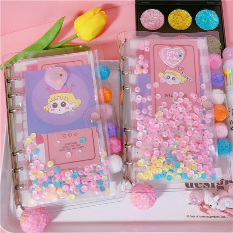 Cute Girl New Diary Pvc Shell Loose-leaf Notebook