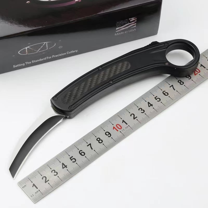 Zinc-aluminum Alloy Outdoor Survival Knife Wilderness Survival Camping Pocket Knife