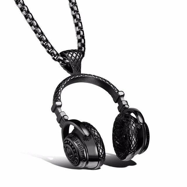 DJ Music Headphone Pendant Necklace - BFF-GIFTS