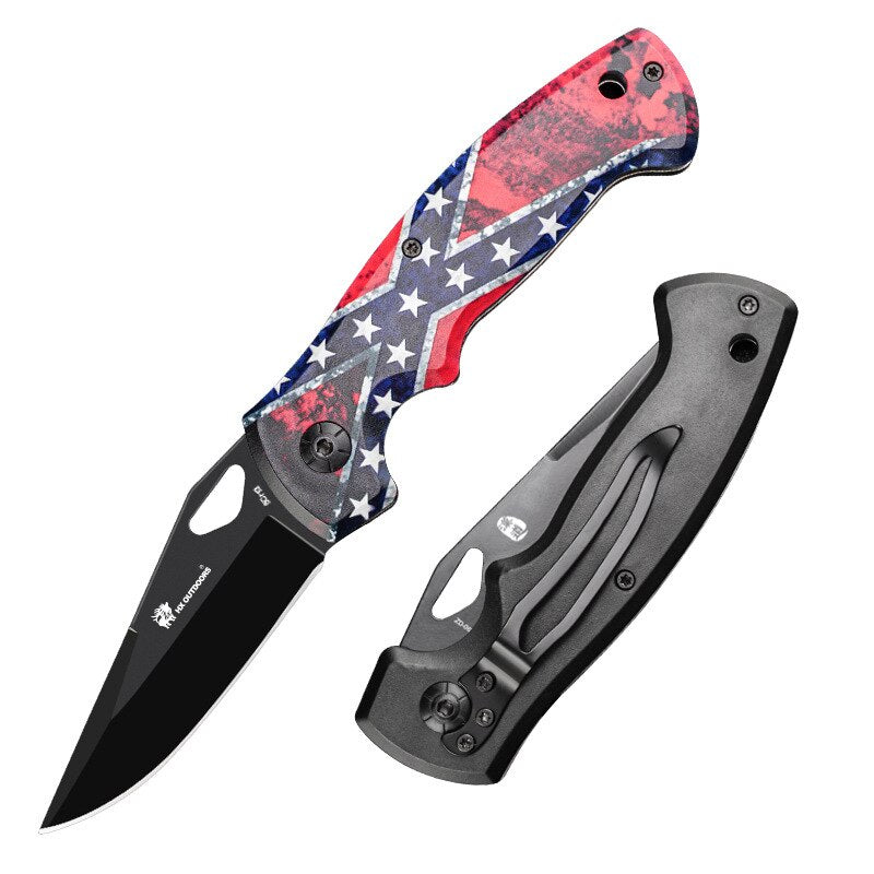 US UK Flag Patten Knife Out Door Camping Knife - BFF-GIFTS