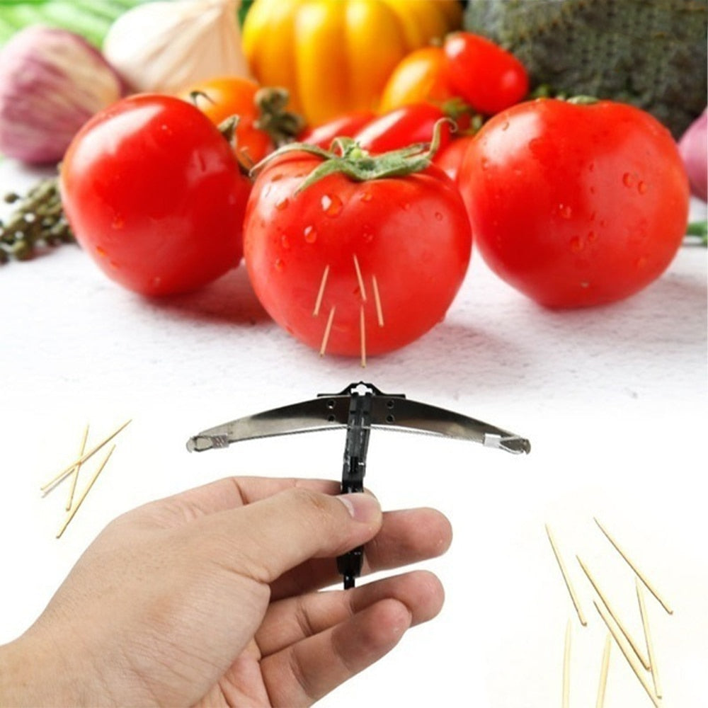 丨Toothpick Launcher Fidget Toys DIY Crossbow