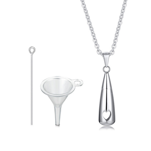 Teardrop Ashes Cremation Women Necklace Jewelry