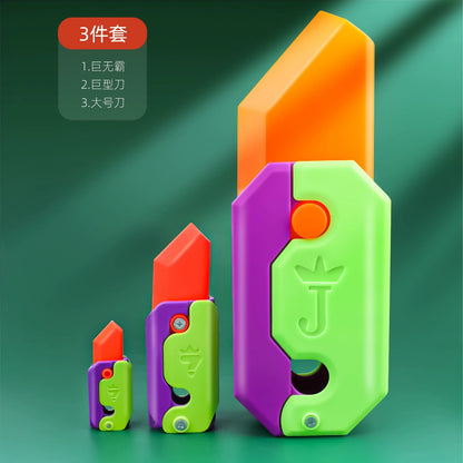 Carrot Knife Toy Authentic Internet Celebrity Popular Anti-Gravity Carrot Knife Children's Stress Reducing Artifact Stress Reducing Carrot Knife
