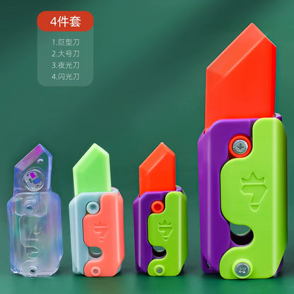 Carrot Knife Toy Authentic Internet Celebrity Popular Anti-Gravity Carrot Knife Children's Stress Reducing Artifact Stress Reducing Carrot Knife