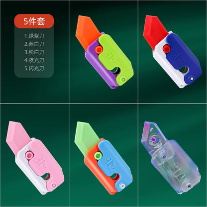 Carrot Knife Toy Authentic Internet Celebrity Popular Anti-Gravity Carrot Knife Children's Stress Reducing Artifact Stress Reducing Carrot Knife