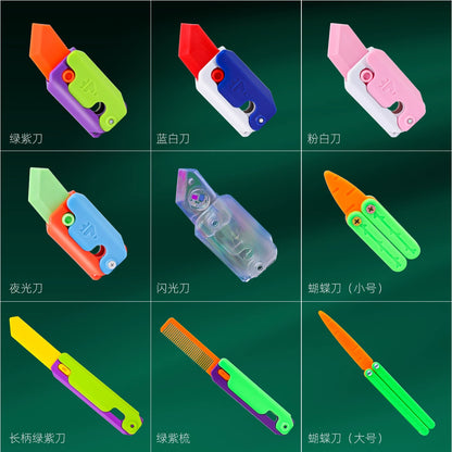 Carrot Knife Toy Authentic Internet Celebrity Popular Anti-Gravity Carrot Knife Children's Stress Reducing Artifact Stress Reducing Carrot Knife