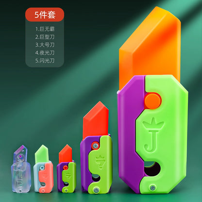 Carrot Knife Toy Authentic Internet Celebrity Popular Anti-Gravity Carrot Knife Children's Stress Reducing Artifact Stress Reducing Carrot Knife