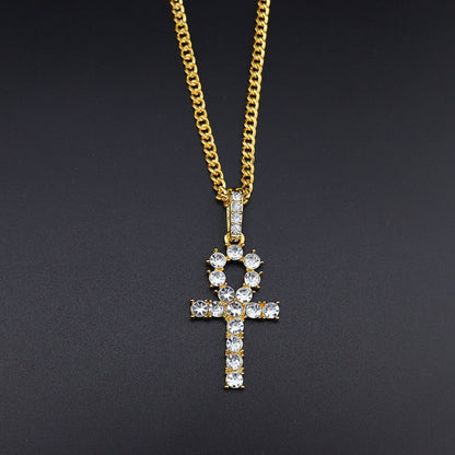 Cross Diamond Necklace Hip Hop Necklace