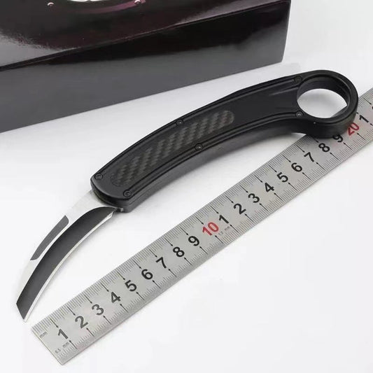 Zinc-aluminum Alloy Outdoor Survival Knife Wilderness Survival Camping Pocket Knife