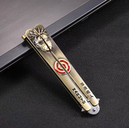 丨Butterfly knife fling knife, Captain America/Spider-Man/Superman/Batman/Wolverine/Naruto butterfly knife, toy model cannot be sharpened