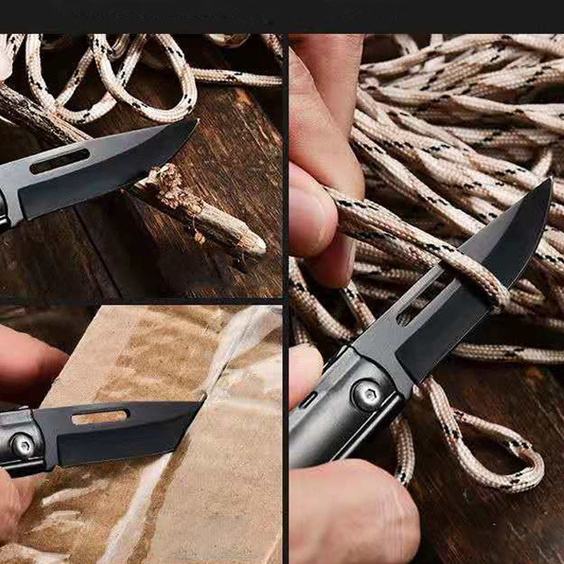 Shotgun Knife Easy Carry Gun Shape Tactical Folding Key Chain Knife ...