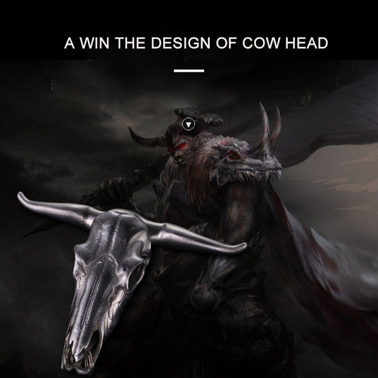 Bull Head Belt Buckle Self-Defense Hidden Knife Key Chain - BFF-GIFTS