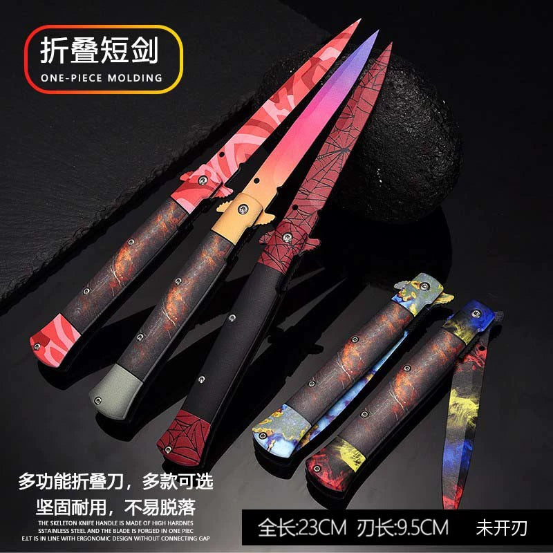 CSGO peripheral dagger weapon model entity folding uncut stainless ste ...
