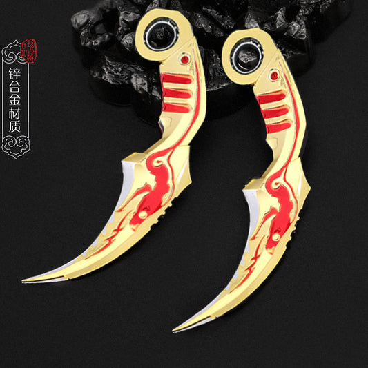丨Life and Death Sniper Golden Fang Rotatable Alloy Weapon Unedged
