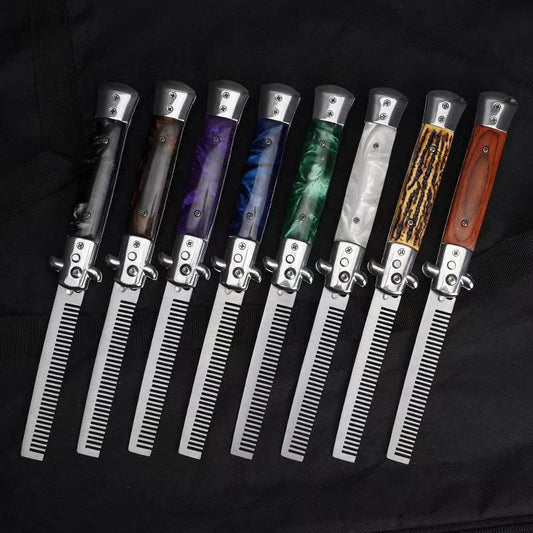 Italian Stiletto Switch Blade Pocket Automatic comb